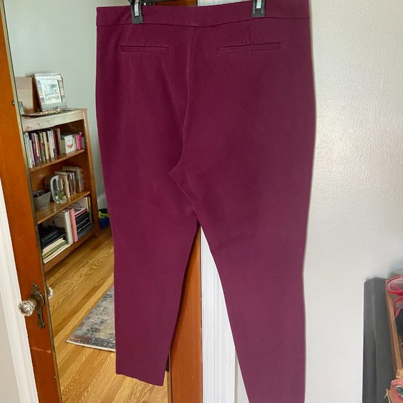 crosby. Skinny Stretch Trouser in Berry Purple [12] - Picture 5 of 6